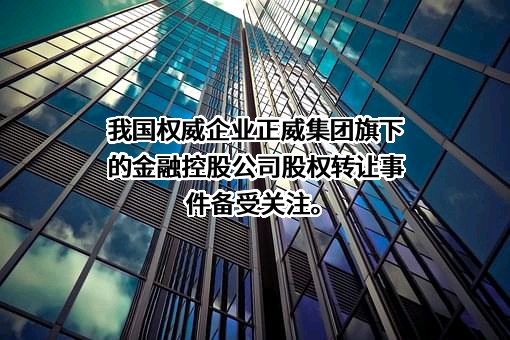 深圳正威金融控股有限公司