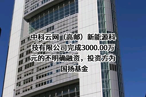 中科云网（高邮）新能源科技有限公司