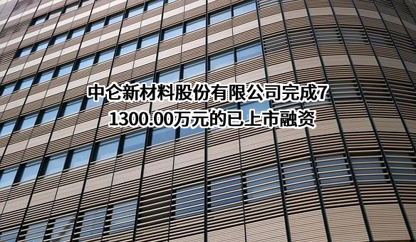 中仑新材料股份有限公司完成71300.00万元的已上市融资