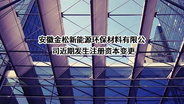 安徽金松新能源环保材料有限公司