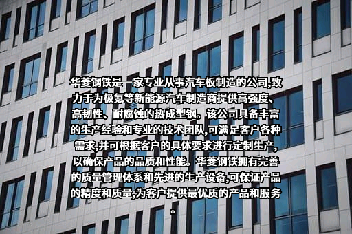 湖南华菱钢铁股份有限公司