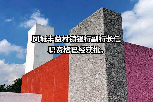 凤城丰益村镇银行股份有限公司