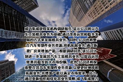 四川成飞集成科技股份有限公司